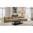 Meridian Furniture 5-Piece Camel Corduroy Performance Fabric Modular Sectional