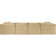 Meridian Furniture 6-Piece Camel Corduroy Performance Fabric Modular Sectional