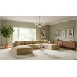 Meridian Furniture 6-Piece Camel Corduroy Performance Fabric Modular Sectional