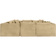 Meridian Furniture 8-Piece Camel Corduroy Performance Fabric Modular Sectional