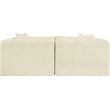 Meridian Furniture 2-Piece Cream Corduroy Performance Fabric Modular Sofa