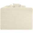 Meridian Furniture 2-Piece Cream Corduroy Performance Fabric Modular Sofa