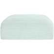 Meridian Furniture Shaggy Mint Corduroy Performance Fabric Ottoman
