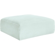 Meridian Furniture Shaggy Mint Corduroy Performance Fabric Ottoman