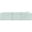 Meridian Furniture 3-Piece Mint Corduroy Performance Fabric Modular Sectional