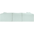 Meridian Furniture 4-Piece Mint Corduroy Performance Fabric Modular Sectional