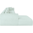 Meridian Furniture 5-Piece Mint Corduroy Performance Fabric Modular Sectional