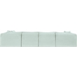 Meridian Furniture 6-Piece Mint Corduroy Performance Fabric Modular Sectional