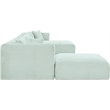 Meridian Furniture 6-Piece Mint Corduroy Performance Fabric Modular Sectional