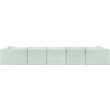 Meridian Furniture 6-Piece Mint Corduroy Performance Fabric Modular Sectional
