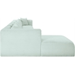 Meridian Furniture 6-Piece Mint Corduroy Performance Fabric Modular Sectional