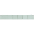 Meridian Furniture 6-Piece Mint Corduroy Performance Fabric Modular Sectional