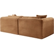 Meridian Furniture 2-Piece Saddle Corduroy Performance Fabric Modular Sofa