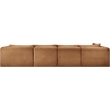 Meridian Furniture 4-Piece Saddle Corduroy Performance Fabric Modular Sectional