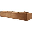 Meridian Furniture 4-Piece Saddle Corduroy Performance Fabric Modular Sectional