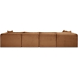 Meridian Furniture 5-Piece Saddle Corduroy Performance Fabric Modular Sectional
