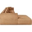 Meridian Furniture 5-Piece Saddle Corduroy Performance Fabric Modular Sectional