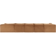 Meridian Furniture 5-Piece Saddle Corduroy Performance Fabric Modular Sectional