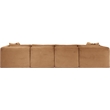 Meridian Furniture 6-Piece Saddle Corduroy Performance Fabric Modular Sectional