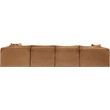 Meridian Furniture 6-Piece Saddle Corduroy Performance Fabric Modular Sectional