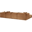 Meridian Furniture 6-Piece Saddle Corduroy Performance Fabric Modular Sectional