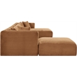 Meridian Furniture 6-Piece Saddle Corduroy Performance Fabric Modular Sectional