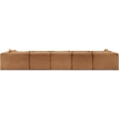 Meridian Furniture 6-Piece Saddle Corduroy Performance Fabric Modular Sectional