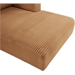Meridian Furniture 6-Piece Saddle Corduroy Performance Fabric Modular Sectional