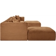 Meridian Furniture 7-Piece Saddle Corduroy Performance Fabric Modular Sectional