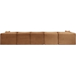 Meridian Furniture 7-Piece Saddle Corduroy Performance Fabric Modular Sectional