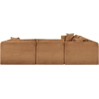 Meridian Furniture 7-Piece Saddle Corduroy Performance Fabric Modular Sectional