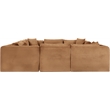 Meridian Furniture 8-Piece Saddle Corduroy Performance Fabric Modular Sectional