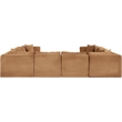 Meridian Furniture 8-Piece Saddle Corduroy Performance Fabric Modular Sectional
