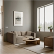 Meridian Furniture 2-Piece Taupe Corduroy Performance Fabric Modular Sofa