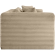Meridian Furniture 2-Piece Taupe Corduroy Performance Fabric Modular Sofa