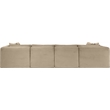 Meridian Furniture 6-Piece Taupe Corduroy Performance Fabric Modular Sectional