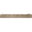 Meridian Furniture 8-Piece Taupe Corduroy Performance Fabric Modular Sectional