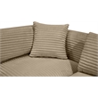 Meridian Furniture 8-Piece Taupe Corduroy Performance Fabric Modular Sectional
