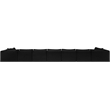 Meridian Furniture 9-Piece Black Corduroy Performance Fabric Modular Sectional