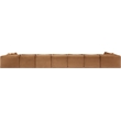 Meridian Furniture 9-Piece Saddle Corduroy Performance Fabric Modular Sectional