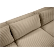 Meridian Furniture 9-Piece Taupe Corduroy Performance Fabric Modular Sectional