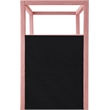 Meridian Furniture Emerson Pink Linen Textured Fabric Twin Bed