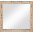 Meridian Furniture Weave Natural Oak Veneer Mirror