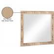 Meridian Furniture Weave Natural Oak Veneer Mirror