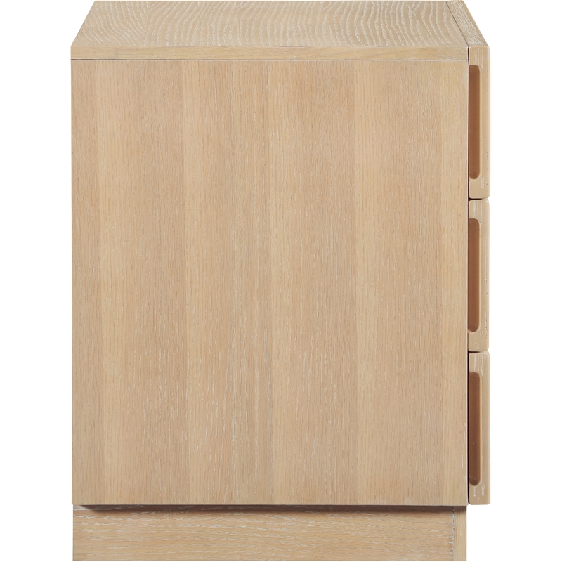Meridian Furniture Weave Natural Oak Veneer Night Stand