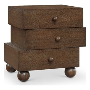 Meridian Furniture Askew Brown Oak Veneer Night Stand
