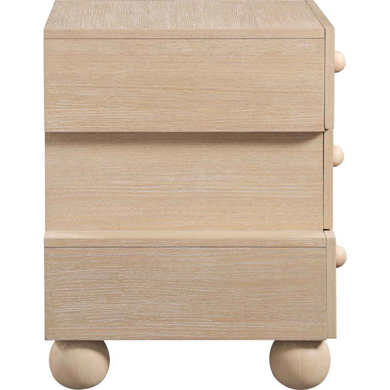 Meridian Furniture Askew Natural Oak Veneer Night Stand