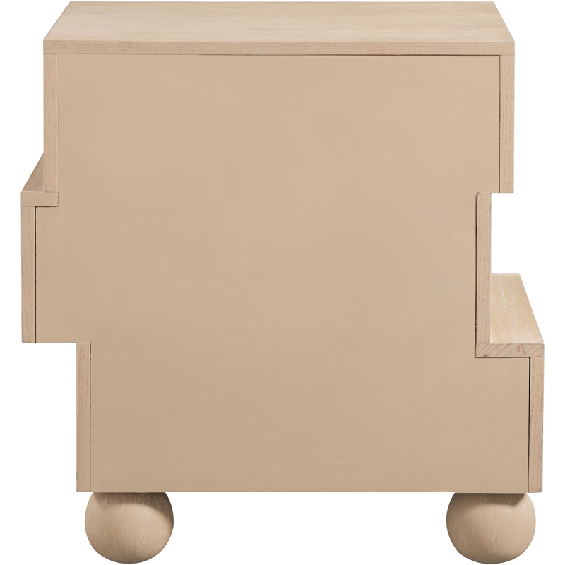 Meridian Furniture Askew Natural Oak Veneer Night Stand