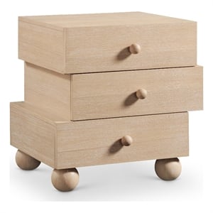 Meridian Furniture Askew Natural Oak Veneer Night Stand