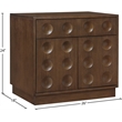 Meridian Furniture Compass Brown Oak Veneer Night Stand
